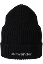 【アンドワンダー/and wander】の【UNISEX】Shetland wool cap ブラック|ID: prp329100003668868 ipo3291000000032856597
