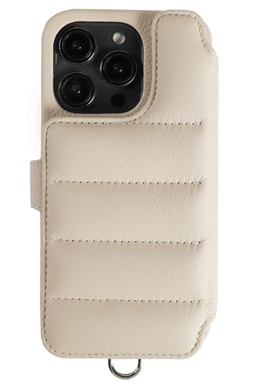 【デミュウ/DEMIU】のiPhone15 BALLON Deux 手帳型スマホケース ストラップ別売 インテリア・キッズ・メンズ・レディースファッション・服の通販 founy(ファニー) 　ファッション　Fashion　レディースファッション　Fashion for Women　ショルダー　Shoulder, Shoulder Strap　スタンド　Stand Collar, Upright Stand　スマート　Smart, Elegant　スリット　Slit, Slit Detail　財布　Wallet, Purse　テクスチャー　Texture, Textured Fabric　デニム　Denim, Jeans Material　手帳　Planner, Notebook　フィット　Fit, Slim Fit　フランス　France, French　ポケット　Pocket, Pocket Detail　マグネット　Magnet, Magnetic Closure　モコモコ　Fuzzy, Fluffy　ユニセックス　Unisex, Genderless　ラップ　Wrap, Wrap Design　おすすめ　Recommended / Our Picks　スマホケース　Smartphone Case　iPhone アイフォーン　iPhone　ベージュ|ID: prp329100003668879 ipo3291000000032800936