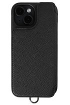 【デミュウ/DEMIU】のiPhone15 POCHE FLAT 背面収納スマホケース ストラップ別売 ブラック|ID: prp329100003668887 ipo3291000000032871687