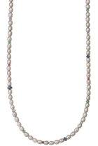 【ナチュラリジュエリ/NATURALI JEWELRY】のジェム&パールステーションネックレス グレー|ID: prp329100003670848 ipo3291000000036238662