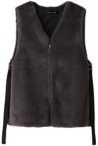 【ミズイロ インド/mizuiro ind】のfake fur gilet ジレ gray|ID:prp329100003670853