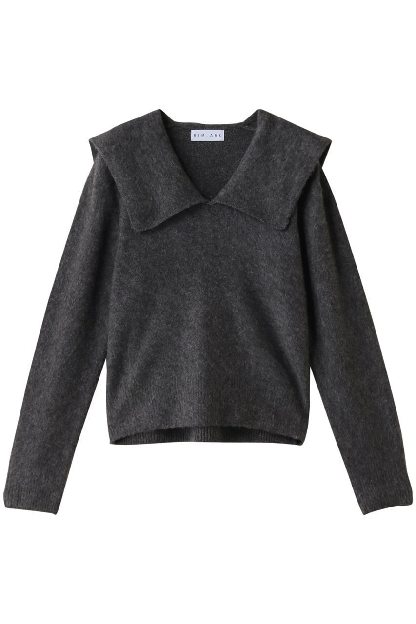 【リムアーク/RIM.ARK】のWarm v neck knit/ニット インテリア・キッズ・メンズ・レディースファッション・服の通販 founy(ファニー) 　ファッション　Fashion　レディースファッション　WOMEN　トップス・カットソー　Tops/Tshirt　ニット　Knit Tops　プルオーバー　Pullover　バランス　Balance　フェミニン　Feminine　ミックス　Mix　再入荷　Restock/Back In Stock/Re Arrival　冬　Winter　グレー|ID: prp329100003670884 ipo3291000000028260447