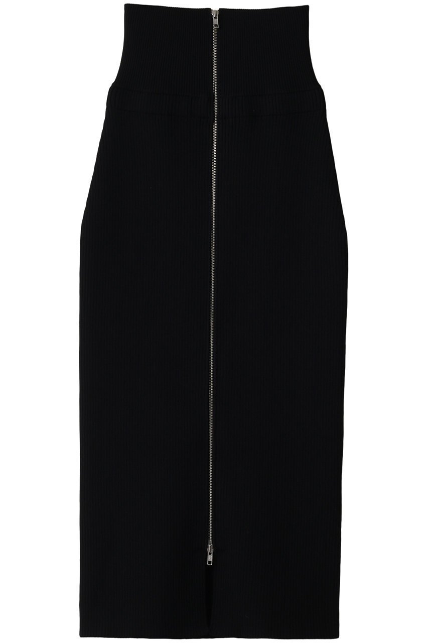 【リムアーク/RIM.ARK】のHigh waist 2way knit SK/ニットスカート インテリア・キッズ・メンズ・レディースファッション・服の通販 founy(ファニー) 　ファッション　Fashion　レディースファッション　Fashion for Women　スカート　Skirts　ロングスカート　Long Skirts / Maxi & Midi Skirts　ジップ　Zip, Zipper　スリット　Slit, Slit Detail　ロング　Long, Long-Length　ブラック|ID: prp329100003670887 ipo3291000000032823083