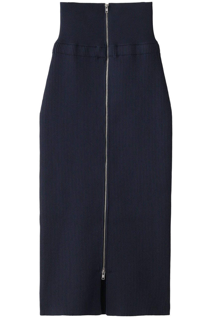 【リムアーク/RIM.ARK】のHigh waist 2way knit SK/ニットスカート インテリア・キッズ・メンズ・レディースファッション・服の通販 founy(ファニー) 　ファッション　Fashion　レディースファッション　Fashion for Women　スカート　Skirts　ロングスカート　Long Skirts / Maxi & Midi Skirts　ジップ　Zip, Zipper　スリット　Slit, Slit Detail　ロング　Long, Long-Length　ダークブルー|ID: prp329100003670887 ipo3291000000032823084