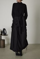 【リムアーク/RIM.ARK】のAsymmetry gather dress/ドレス・ワンピース ブラック|ID:prp329100003670888