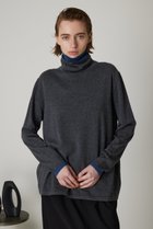 【リムアーク/RIM.ARK】のDouble turtleneck knit tops/ニット グレー|ID:prp329100003670889