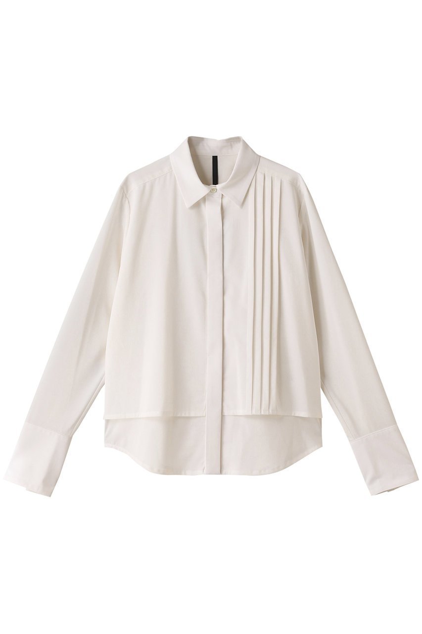 【ピアッカセッテ/ph7+】のピンタックレイヤードシャツ インテリア・キッズ・メンズ・レディースファッション・服の通販 founy(ファニー) 　ファッション　Fashion　レディースファッション　Fashion for Women　トップス・カットソー　Cut & Sew Tops　シャツ・ブラウス・オフィスカジュアル　Elegant Blouses & Button-Ups　おすすめ　Recommended / Our Picks　スリーブ　Sleeve, Long Sleeve / Short Sleeve　ベーシック　Basic, Essential　ロング　Long, Long-Length　定番　Standard, Basic Item　ホワイト|ID: prp329100003672218 ipo3291000000035719861