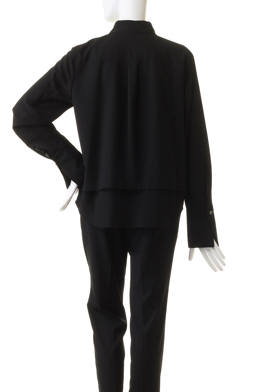 【ピアッカセッテ/ph7+】のピンタックレイヤードシャツ 人気、トレンドファッション・服の通販 founy(ファニー) 　ファッション　Fashion　レディースファッション　Fashion for Women　トップス・カットソー　Cut & Sew Tops　シャツ・ブラウス・オフィスカジュアル　Elegant Blouses & Button-Ups　おすすめ　Recommended / Our Picks　スリーブ　Sleeve, Long Sleeve / Short Sleeve　ベーシック　Basic, Essential　ロング　Long, Long-Length　定番　Standard, Basic Item　other-4|ID: prp329100003672218 ipo3291000000035719864