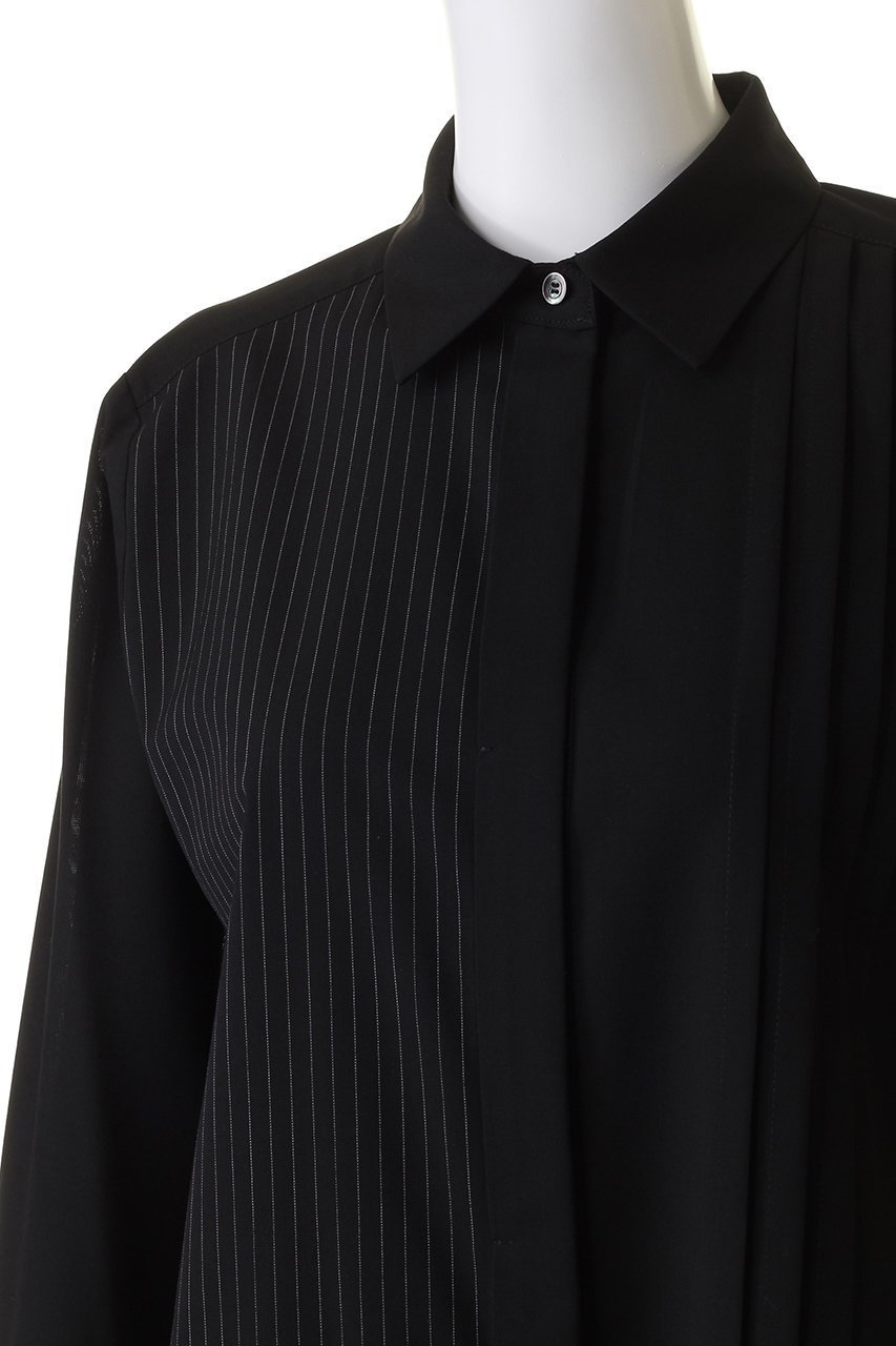 【ピアッカセッテ/ph7+】のピンタックレイヤードシャツ 人気、トレンドファッション・服の通販 founy(ファニー) 　ファッション　Fashion　レディースファッション　Fashion for Women　トップス・カットソー　Cut & Sew Tops　シャツ・ブラウス・オフィスカジュアル　Elegant Blouses & Button-Ups　おすすめ　Recommended / Our Picks　スリーブ　Sleeve, Long Sleeve / Short Sleeve　ベーシック　Basic, Essential　ロング　Long, Long-Length　定番　Standard, Basic Item　other-5|ID: prp329100003672218 ipo3291000000035719865