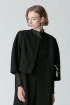 【アルアバイル/allureville】のダブルクロスノーカラーショートジャケット 人気、トレンドファッション・服の通販 founy(ファニー) ファッション Fashion レディースファッション WOMEN アウター Coat Outerwear ジャケット Jackets おすすめ Recommend アクセサリー Accessories インナー Inner コンパクト Compact ジャケット Jacket セットアップ Set Up ダブル Double 再入荷 Restock/Back In Stock/Re Arrival thumbnail ブラック|ID: prp329100003672229 ipo3291000000030032351