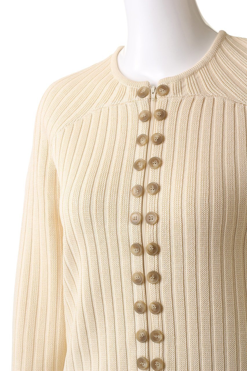 【クラネ/CLANE】のLINE UP BUTTON KNIT TOPS/ニット 人気、トレンドファッション・服の通販 founy(ファニー) 　ファッション　Fashion　レディースファッション　Fashion for Women　トップス・カットソー　Cut & Sew Tops　ニット　Knit Tops & Sweaters　カジュアルプルオーバー・ニットトップス　Pullovers & Knit Tops / Casual Pullovers　ジップ　Zip, Zipper　ストライプ　Stripe, Striped Pattern　スリット　Slit, Slit Detail　ヨーク　Yoke, Yoke Design　ワイドリブ　Wide Rib, Wide Ribbed Knit　other-5|ID: prp329100003672235 ipo3291000000032954315