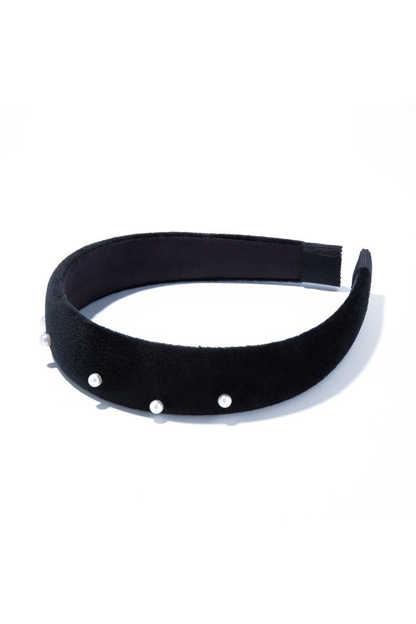 【イリスフォーセブン/IRIS 47】のgrace wide ヘッドバンド インテリア・キッズ・メンズ・レディースファッション・服の通販 founy(ファニー)  ファッション Fashion レディースファッション Fashion for Women シュシュ&ヘアアクセ/ヘアアレンジ Scrunchies & Hair Accessories アクセサリー Fashion Accessories パール Pearl, Pearl Accent ベルベット Velvet, Velvety モノトーン Monotone, Black and White ランダム Random, Irregular エレガント 上品 Elegant ブラック|ID: prp329100003672244 ipo3291000000032854583