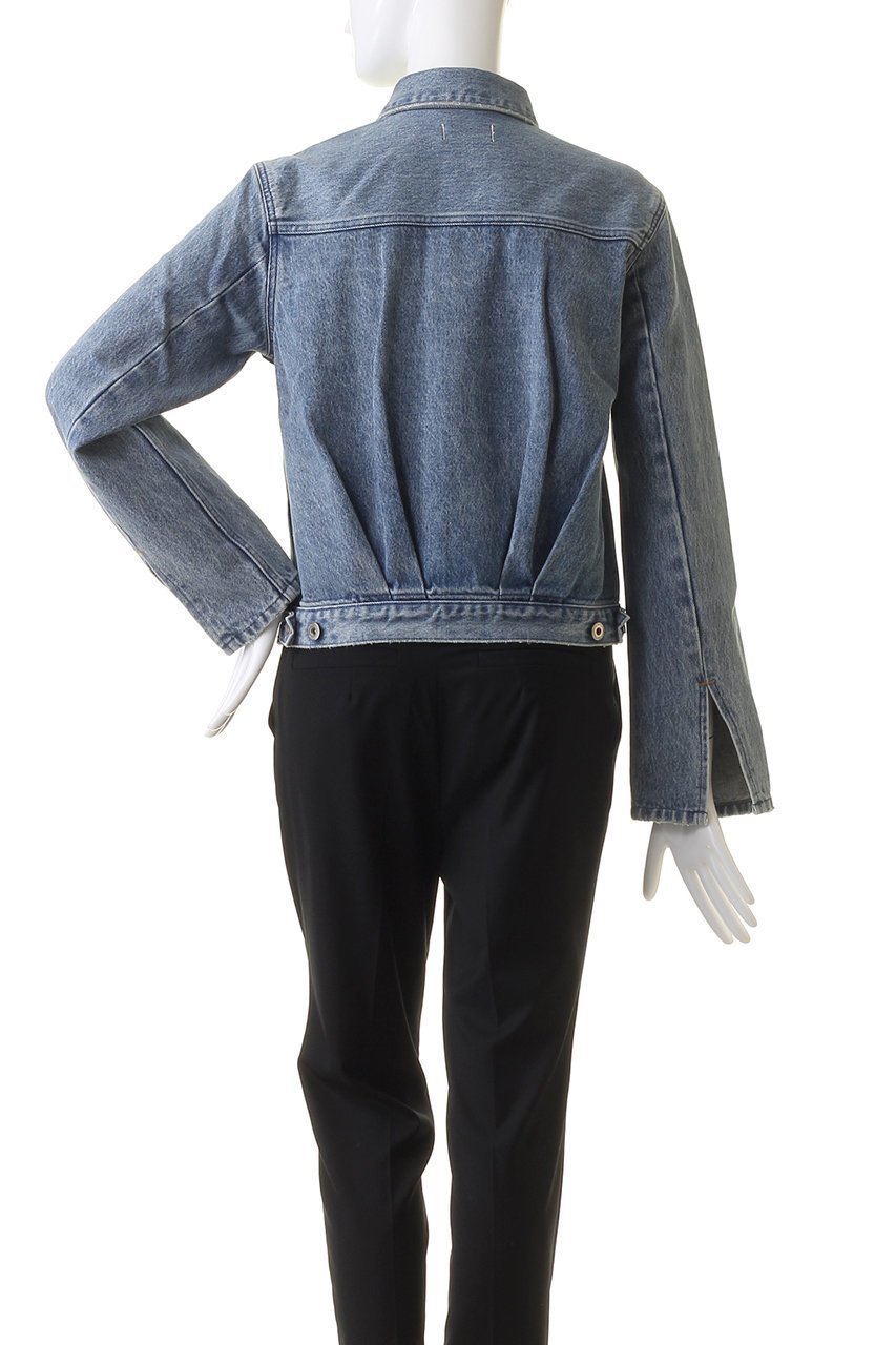 【エリオポール/heliopole】の【woadblue】Back Balloon ジャケット 人気、トレンドファッション・服の通販 founy(ファニー) 　ファッション　Fashion　レディースファッション　Fashion for Women　アウター　Coat / Outerwear Collection　レディースジャケット・軽アウター　Jackets　クロップド　Cropped, Short Length　ジャケット　Jacket, Outerwear　スリット　Slit, Slit Detail　トレンド　Trend, Trending Now　バルーン　Balloon, Balloon Silhouette　other-4|ID: prp329100003672266 ipo3291000000035491757