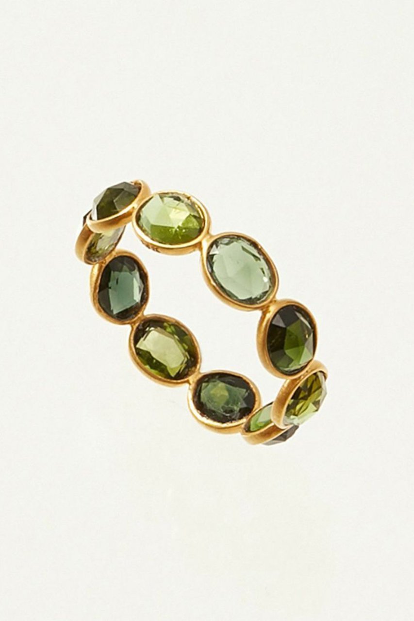 【ヌキテパ/NE QUITTEZ PAS】の【UPALA】Green Tourmaline Slice Stone エタニティリング インテリア・キッズ・メンズ・レディースファッション・服の通販 founy(ファニー) 　ファッション　Fashion　レディースファッション　WOMEN　おすすめ　Recommend　エレガント 上品　Elegant　オーガニック　Organic　フラット　Flat　グリーントルマリン|ID: prp329100003672313 ipo3291000000024115076