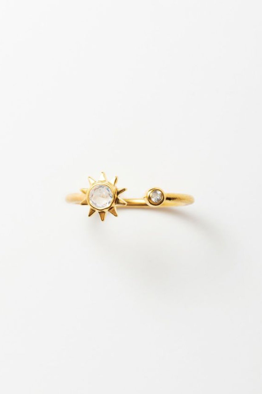 【ヌキテパ/NE QUITTEZ PAS】の【UPALA】Sun リング With レインボームーンストン&ホワイトサファイア 人気、トレンドファッション・服の通販 founy(ファニー) 　ファッション　Fashion　レディースファッション　Fashion for Women　ジュエリー　Jewelry　チャーム　Charm, Pendant　モチーフ　Motif, Design Theme　ローズ　Rose, Rose Motif　other-4|ID: prp329100003672317 ipo3291000000036110225