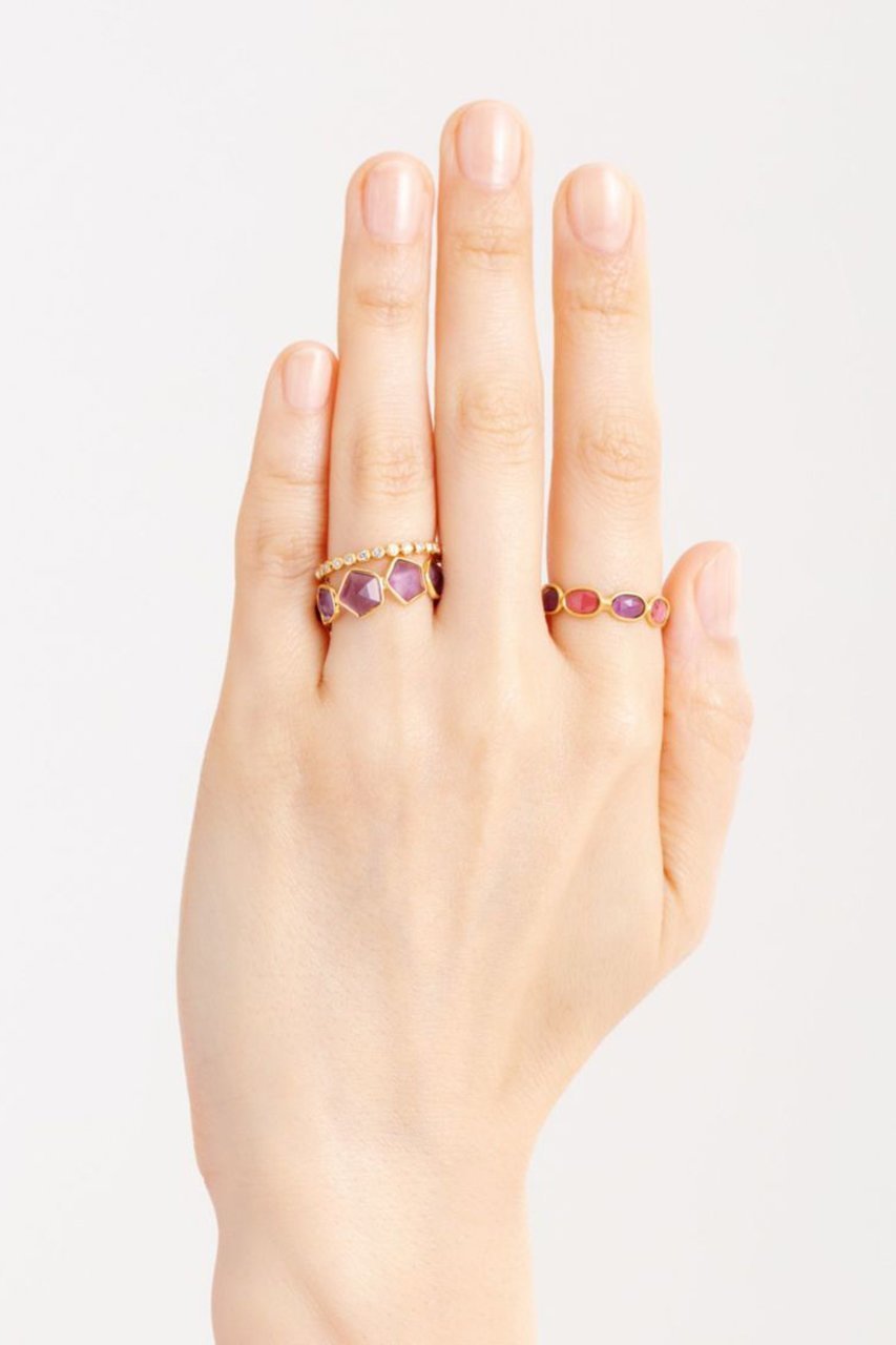 【ヌキテパ/NE QUITTEZ PAS】の【UPALA】Amethyst Pentagon エタニティリング 人気、トレンドファッション・服の通販 founy(ファニー) 　ファッション　Fashion　レディースファッション　Fashion for Women　ジュエリー　Jewelry　インド　Indian Textile　ストーン　Stone, Gem-Like　ハンド　Hand, Handmade　other-3|ID: prp329100003672328 ipo3291000000036232513