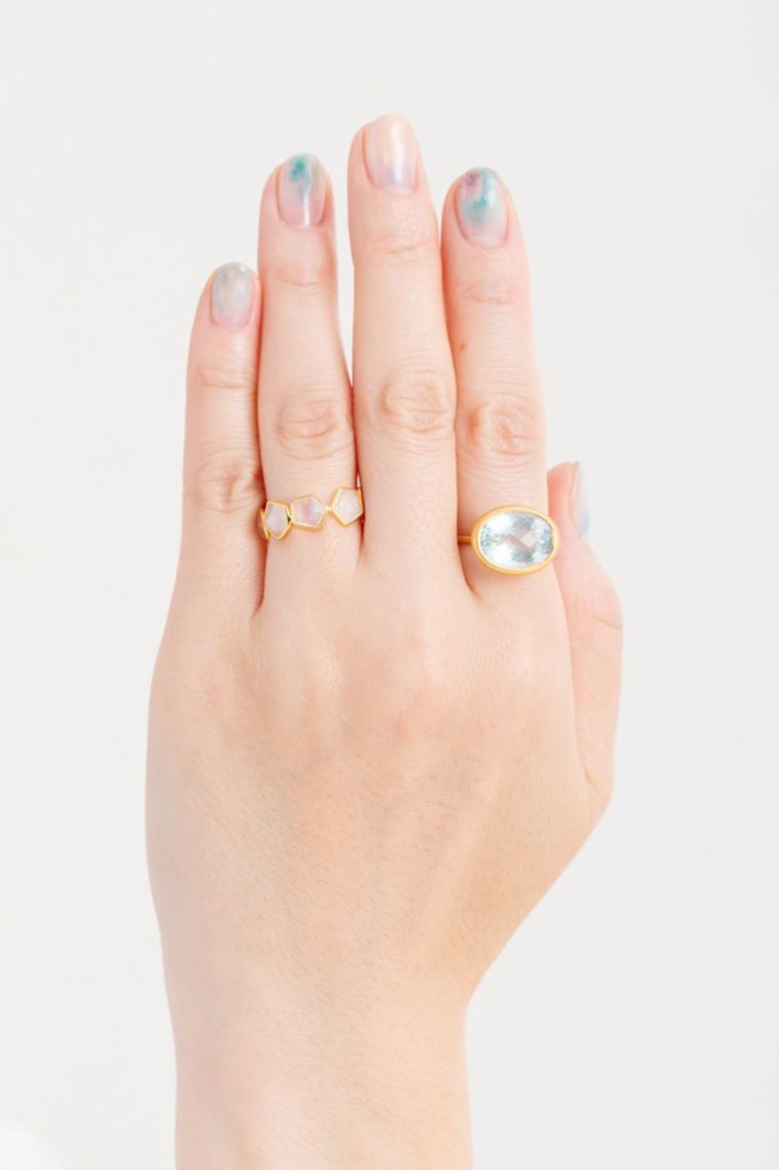 【ヌキテパ/NE QUITTEZ PAS】の【UPALA】Rainbow Moonstone Pentagon エタニティリング 人気、トレンドファッション・服の通販 founy(ファニー) 　ファッション　Fashion　レディースファッション　Fashion for Women　ジュエリー　Jewelry　インド　Indian Textile　ストーン　Stone, Gem-Like　ハンド　Hand, Handmade　other-3|ID: prp329100003672329 ipo3291000000035418012