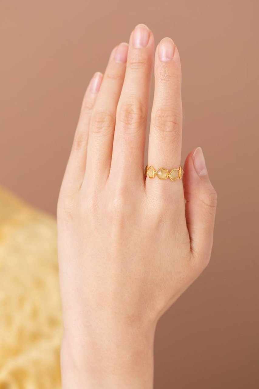 【ヌキテパ/NE QUITTEZ PAS】の【UPALA】Lemon Quartz Pentagon エタニティリング 人気、トレンドファッション・服の通販 founy(ファニー) ファッション Fashion レディースファッション Fashion for Women ジュエリー Jewelry インド Indian Textile ストーン Stone, Gem-Like ハンド Hand, Handmade other-2|ID: prp329100003672331 ipo3291000000035659226