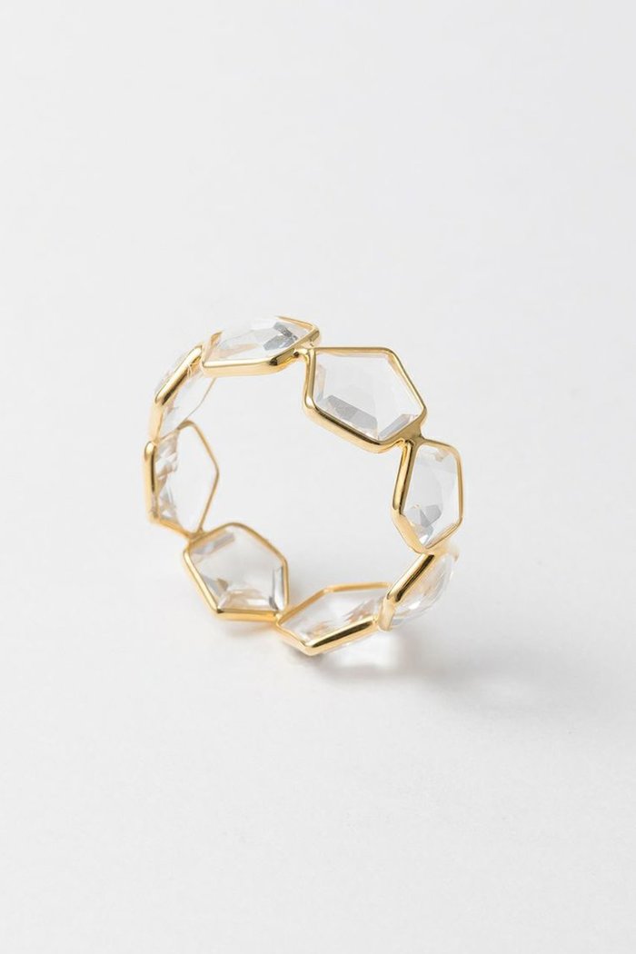 【ヌキテパ/NE QUITTEZ PAS】の【UPALA】Clear Quartz Pentagon エタニティリング インテリア・キッズ・メンズ・レディースファッション・服の通販 founy(ファニー) https://founy.com/ ファッション Fashion レディースファッション Fashion for Women ジュエリー Jewelry インド Indian Textile ストーン Stone, Gem-Like ハンド Hand, Handmade |ID: prp329100003672334 ipo3291000000035578598