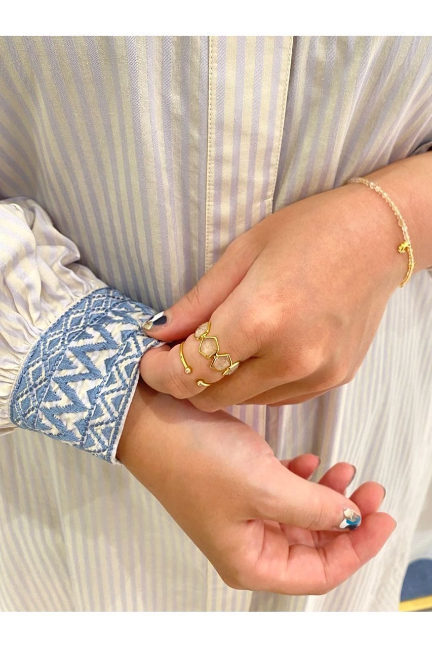 【ヌキテパ/NE QUITTEZ PAS】の【UPALA】Clear Quartz Pentagon エタニティリング 人気、トレンドファッション・服の通販 founy(ファニー) 　ファッション　Fashion　レディースファッション　Fashion for Women　ジュエリー　Jewelry　インド　Indian Textile　ストーン　Stone, Gem-Like　ハンド　Hand, Handmade　other-4|ID: prp329100003672334 ipo3291000000035578602