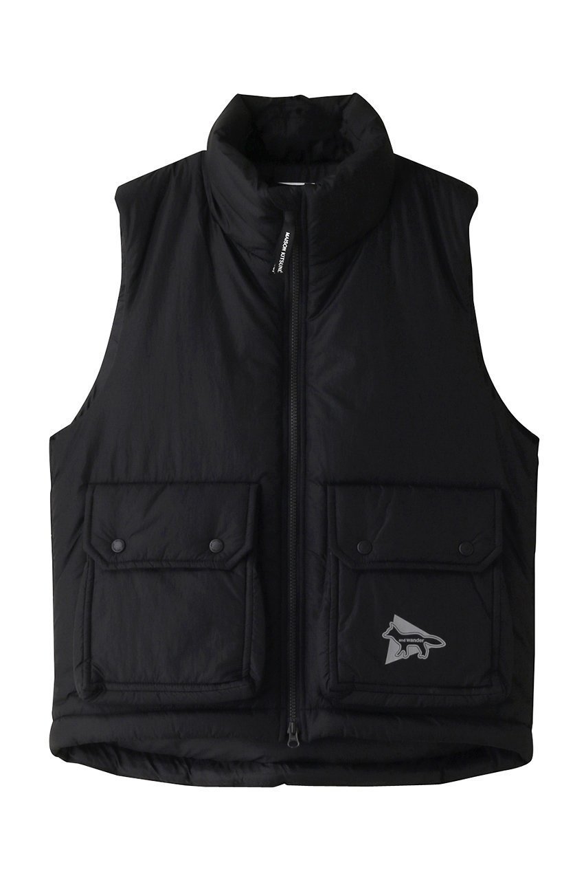 【アンドワンダー/and wander】の【UNISEX】【MAISON KITSUNE × and wander】 insulation vest インテリア・キッズ・メンズ・レディースファッション・服の通販 founy(ファニー) 　ファッション　Fashion　レディースファッション　WOMEN　アウター　Coat Outerwear　コート　Coats　ユニセックス　Unisex　スポーティ　Sporty　ダウン　Down　ベスト　Vest　ブラック|ID: prp329100003672381 ipo3291000000024115264