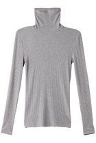 【スリー ドッツ/three dots】のシルクカシミヤ タートルネック ヘザーグレー|ID: prp329100003675305 ipo3291000000035810746