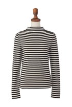 【デイジーリン/DAISY LIN】のBorder Knit Top “French Chic” ブラック×オフホワイト|ID: prp329100003675341 ipo3291000000032944649