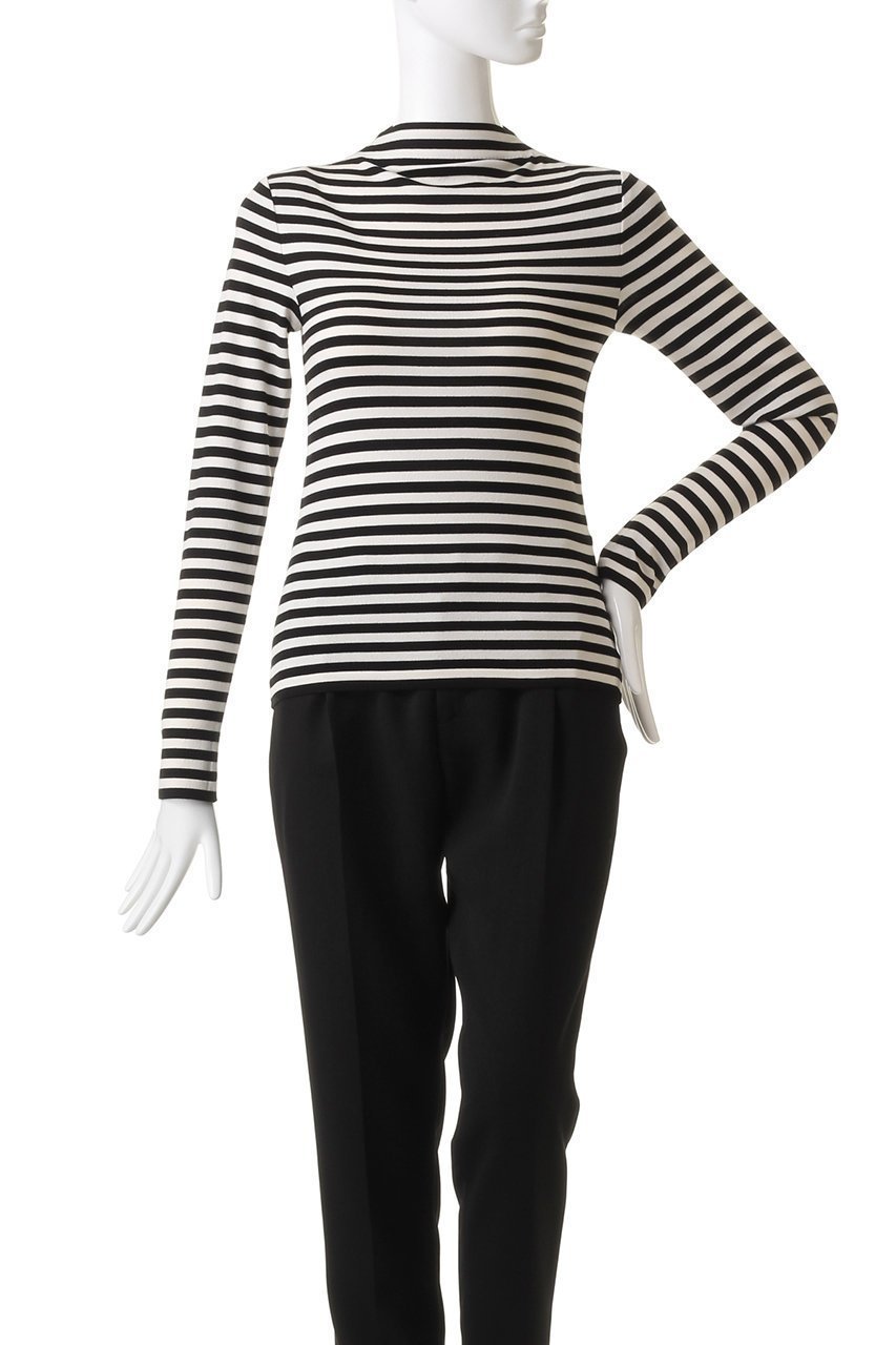 【デイジーリン/DAISY LIN】のBorder Knit Top “French Chic” 人気、トレンドファッション・服の通販 founy(ファニー) ファッション Fashion レディースファッション Fashion for Women トップス・カットソー Cut & Sew Tops ニット Knit Tops & Sweaters カジュアルプルオーバー・ニットトップス Pullovers & Knit Tops / Casual Pullovers なめらか Smooth, Silky Texture フィット Fit, Slim Fit ボトルネック Bottle Neck, Mock Neck ボーダー Border, Stripe エレガント 上品 Elegant A/W・秋冬 Autumn/Winter other-2|ID: prp329100003675341 ipo3291000000032944652