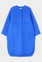 【ル フィル/LE PHIL】のソフトウールリバーノーカラーコート 人気、トレンドファッション・服の通販 founy(ファニー) ファッション Fashion レディースファッション Fashion for Women アウター Coat / Outerwear Collection コート・ロングコート・ピーコート Long Coats, Peacoats & More シンプル Simple, Minimal スタンダード Standard, Basic ストール Stole, Wrap ポケット Pocket, Pocket Detail マフラー Scarf, Muffler ロング Long, Long-Length thumbnail ブルー|ID: prp329100003677957 ipo3291000000036549122