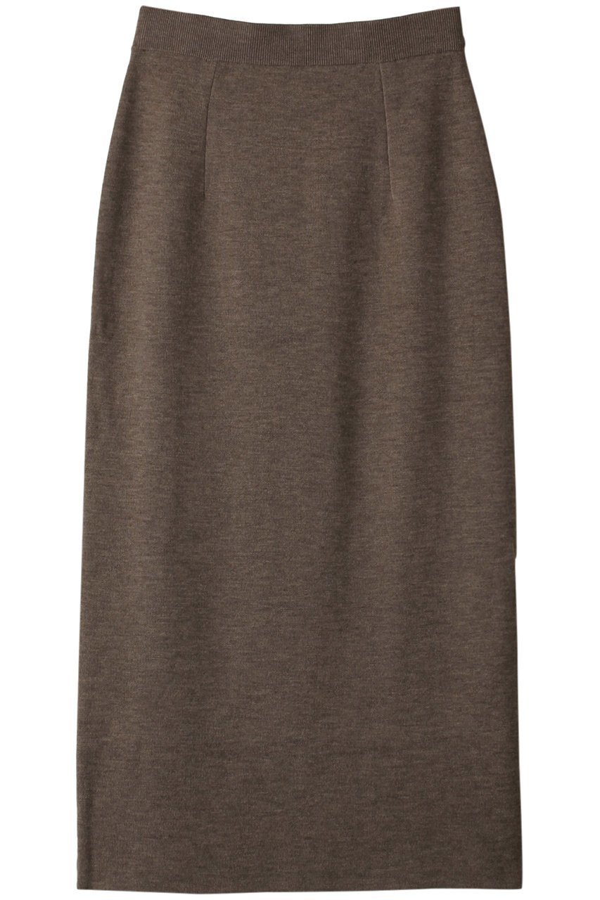 【アルアバイル/allureville】のウールスムースタイトスカート インテリア・キッズ・メンズ・レディースファッション・服の通販 founy(ファニー) 　ファッション　Fashion　レディースファッション　WOMEN　スカート　Skirt　ロングスカート　Long Skirt　おすすめ　Recommend　スリット　Slit　タイトスカート　Tight Skirt　ロング　Long　人気　Popularity　定番　Standard　モカ|ID: prp329100003680130 ipo3291000000024166020