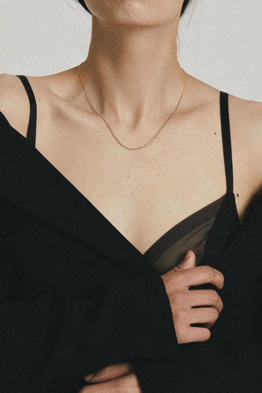 【エネイ/ENEY】のPIXEL ダブルチェーン ネックレス 人気、トレンドファッション・服の通販 founy(ファニー) 　ファッション　Fashion　レディースファッション　WOMEN　ジュエリー　Jewelry　ネックレス　Necklaces　イエロー　Yellow　シンプル　Simple　ダブル　Double　チェーン　Chain　ネックレス　Necklace　フロント　Front　other-2|ID: prp329100003684902 ipo3291000000031392503