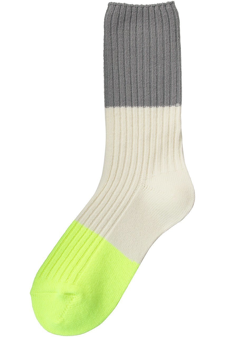 【ナゴンスタンス/nagonstans】のネオンバイカラー Socks/ソックス インテリア・キッズ・メンズ・レディースファッション・服の通販 founy(ファニー) 　ファッション　Fashion　レディースファッション　Fashion for Women　ソックス&靴下　Socks & Hosiery　レッグウェア・ストッキング　Legwear & Hosiery　ソックス　Socks, Hosiery　ネオン　Neon, Neon Color　Lemon|ID: prp329100003684906 ipo3291000000032853700