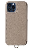 【デミュウ/DEMIU】のiPhone13 POCHE FLAT 背面収納スマホケース ストラップ別売 チャコール|ID: prp329100003686245 ipo3291000000028464325