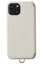 【デミュウ/DEMIU】のiPhone13 POCHE FLAT 背面収納スマホケース ストラップ別売 パール|ID: prp329100003686245 ipo3291000000028464327