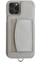 【デミュウ/DEMIU】のiPhone14 POCHE 背面収納スマホケース ストラップ別売 チャコール|ID: prp329100003686247 ipo3291000000032871739