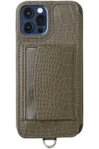 【デミュウ/DEMIU】のiPhone12 POCHE Croco 背面収納スマホケース ストラップ別売 エトープ|ID: prp329100003687969 ipo3291000000028464344