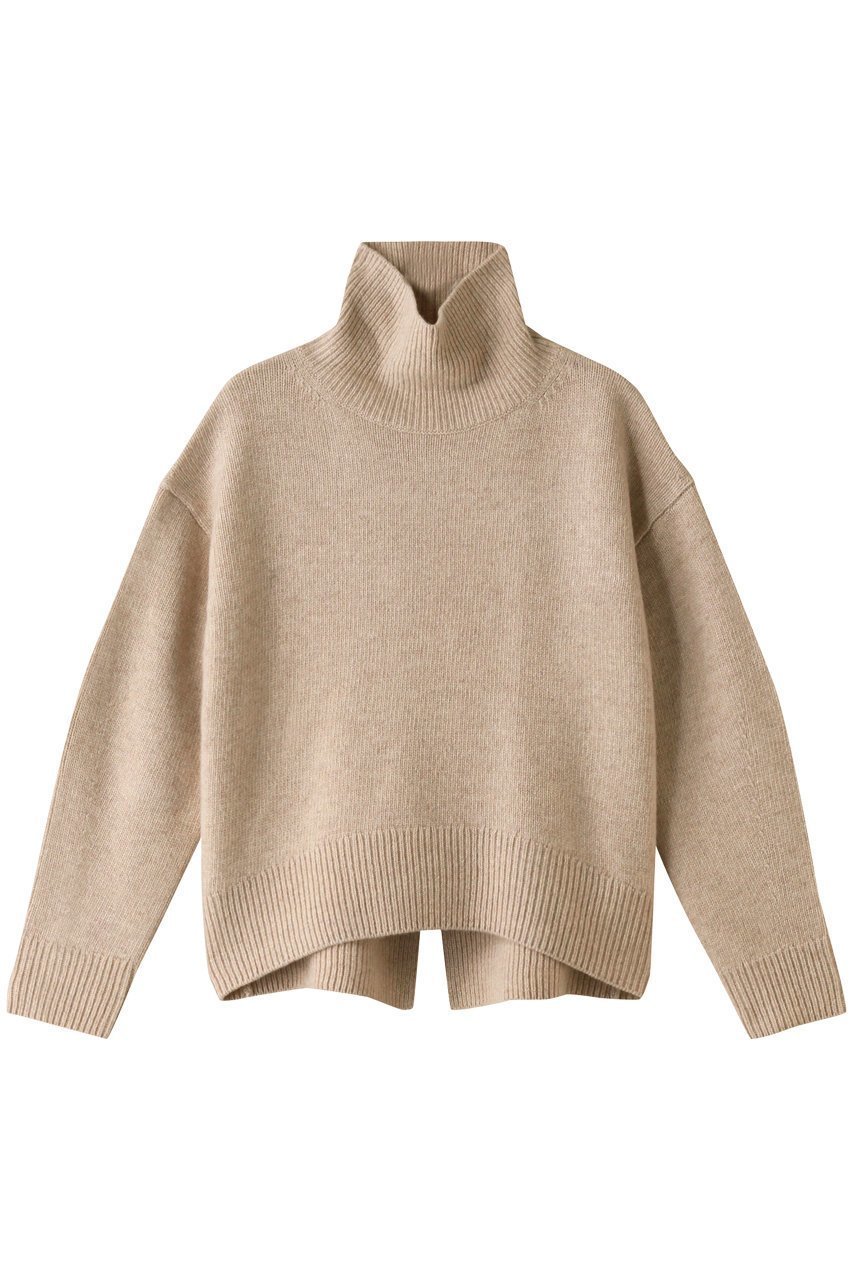 【ベイジ,/BEIGE,】のLA BAUME(ラボーム)/タートルニット インテリア・キッズ・メンズ・レディースファッション・服の通販 founy(ファニー) 　ファッション　Fashion　レディースファッション　WOMEN　トップス・カットソー　Tops/Tshirt　ニット　Knit Tops　プルオーバー　Pullover　カシミヤ　Cashmere　スリット　Slit　センター　Center　タートル　Turtle　ベージュ|ID: prp329100003691337 ipo3291000000029931565