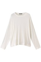 【ミズイロ インド/mizuiro ind】のgauze stretch jersey crew neck P/O プルオーバー off white|ID:prp329100003691343