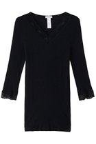 【ハンロ/HANRO】のWOOLEN LACE七分袖 ブラック|ID: prp329100003691366 ipo3291000000035785586