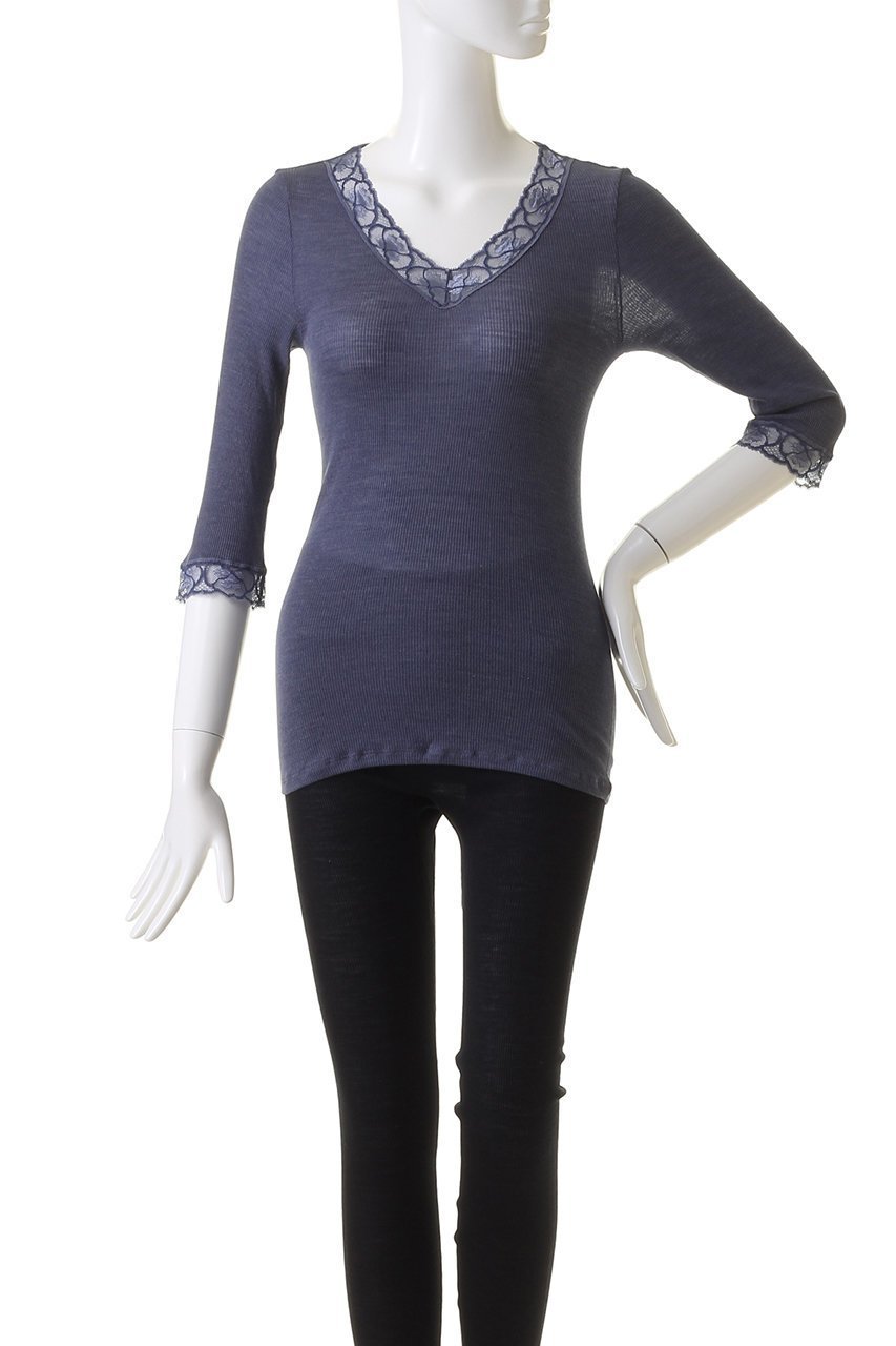 【ハンロ/HANRO】のWOOLEN LACE七分袖 人気、トレンドファッション・服の通販 founy(ファニー) ファッション Fashion レディースファッション Fashion for Women 下着・ランジェリー Lingerie & Intimates その他ランジェリー・インナーアイテム Other Lingerie / Intimates インナー Innerwear シルク Silk, 100% Silk フィット Fit, Slim Fit ランジェリー Lingerie, Intimate Wear レース Lace, Lace Fabric A/W・秋冬 Autumn/Winter other-2|ID: prp329100003691366 ipo3291000000035785589