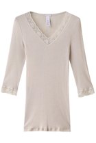 【ハンロ/HANRO】のWOOLEN LACE七分袖 ベージュ|ID: prp329100003691366 ipo3291000000035985143