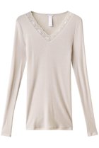 【ハンロ/HANRO】のWOOLEN LACE長袖 ベージュ|ID: prp329100003691367 ipo3291000000035400376