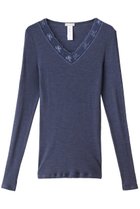 【ハンロ/HANRO】のWOOLEN LACE長袖 ブルー|ID: prp329100003691367 ipo3291000000035400378