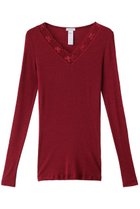 【ハンロ/HANRO】のWOOLEN LACE長袖 ローズピンク|ID: prp329100003691367 ipo3291000000035400379