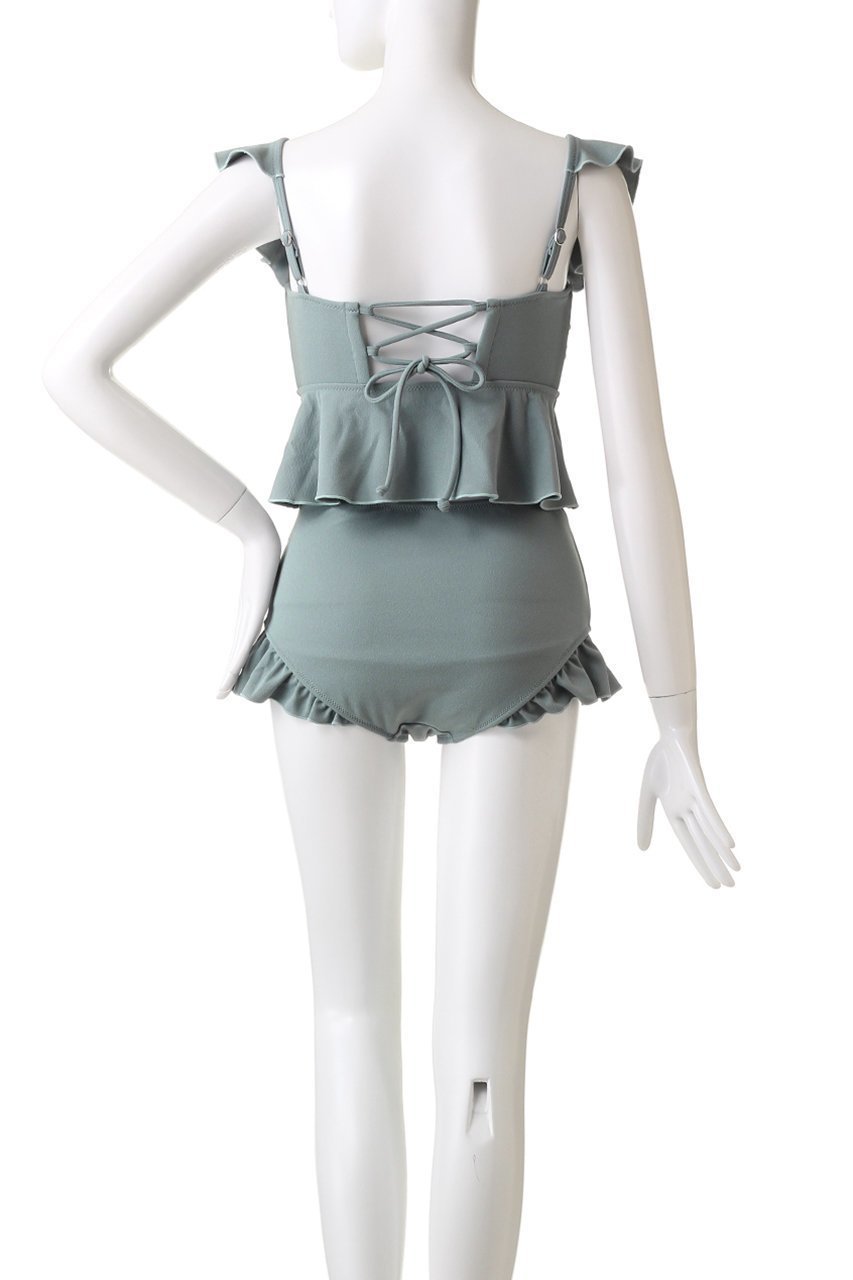 【レイール/Reir】の【San-ai Resort】ライトダンボールジョーゼットノンワイヤービキニ 人気、トレンドファッション・服の通販 founy(ファニー) 　ファッション　Fashion　レディースファッション　Fashion for Women　水着　Swimwear　レディース水着・ビーチウェア　Swimwear & Beachwear　ショーツ　Shorts, Short Pants　ショート　Short, Short Length　スポーツ　Sports, Activewear　バランス　Balance, Style Balance　ビキニ　Bikini, Two-Piece Swimsuit　フェミニン　Feminine, Girly　フリル　Frill, Ruffle　水着　Swimsuit, Swimwear　other-4|ID: prp329100003692604 ipo3291000000035633416