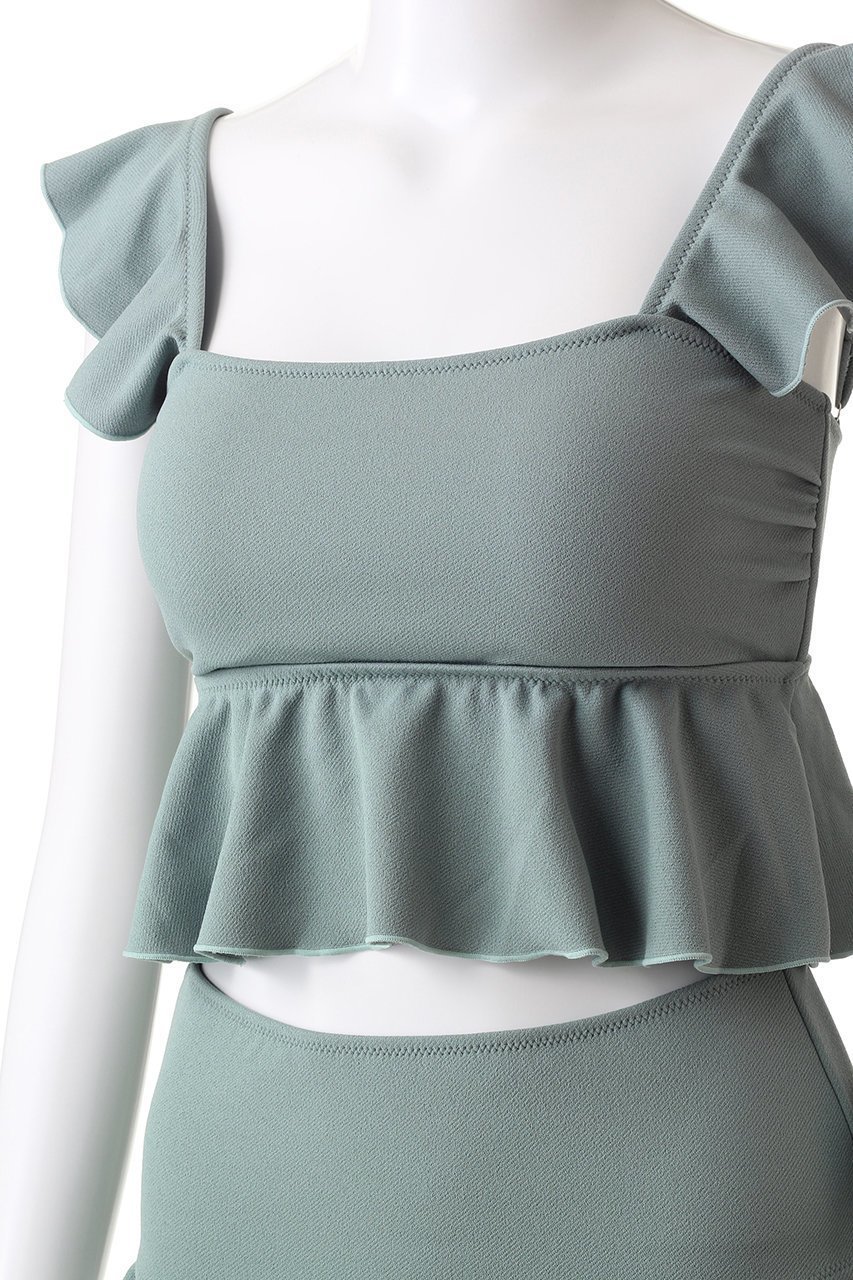 【レイール/Reir】の【San-ai Resort】ライトダンボールジョーゼットノンワイヤービキニ 人気、トレンドファッション・服の通販 founy(ファニー) 　ファッション　Fashion　レディースファッション　Fashion for Women　水着　Swimwear　レディース水着・ビーチウェア　Swimwear & Beachwear　ショーツ　Shorts, Short Pants　ショート　Short, Short Length　スポーツ　Sports, Activewear　バランス　Balance, Style Balance　ビキニ　Bikini, Two-Piece Swimsuit　フェミニン　Feminine, Girly　フリル　Frill, Ruffle　水着　Swimsuit, Swimwear　other-5|ID: prp329100003692604 ipo3291000000035633417