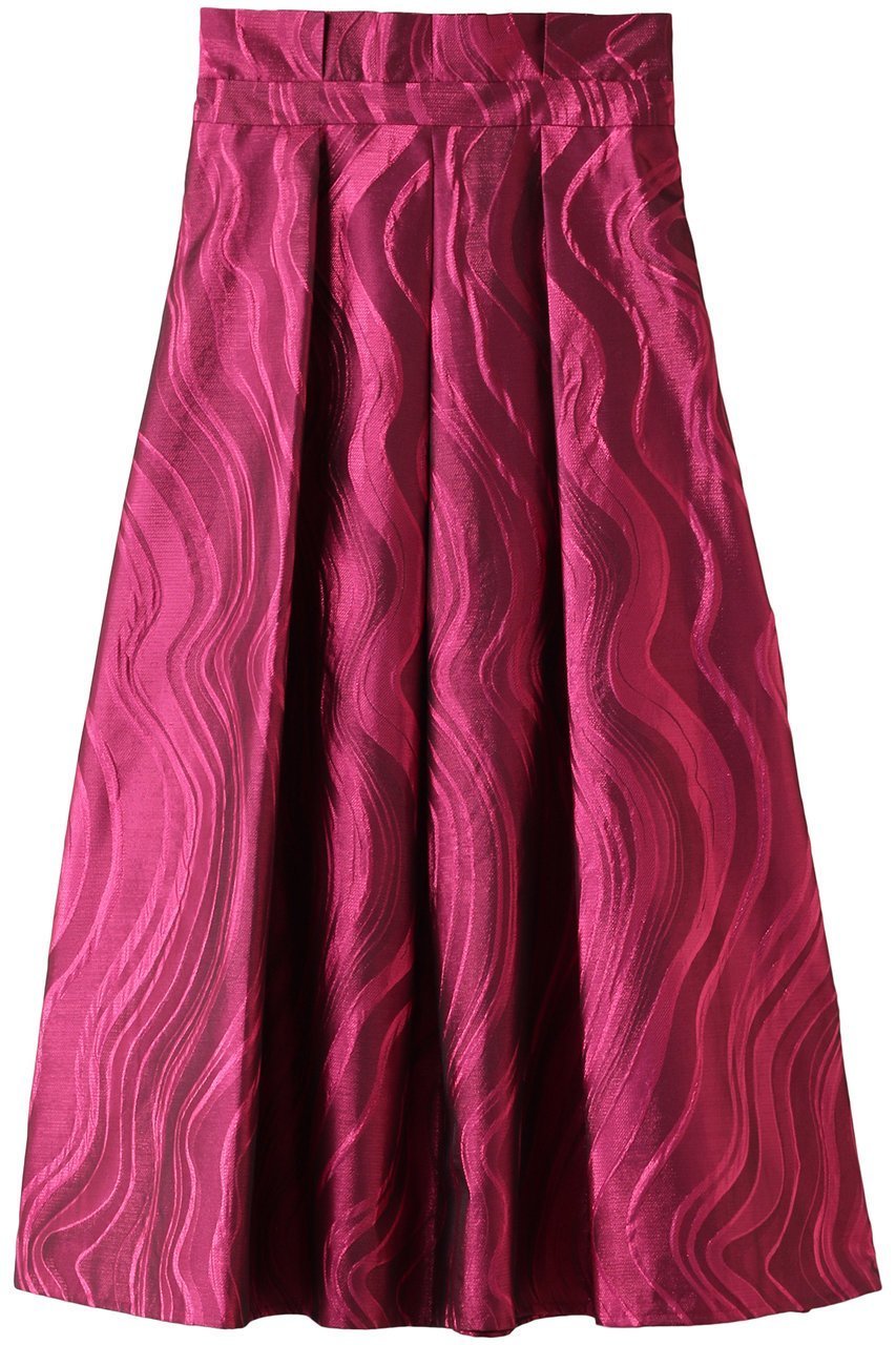 【デパリエ/DEPAREILLE】のハイウエストジャガードスカート インテリア・キッズ・メンズ・レディースファッション・服の通販 founy(ファニー) 　ファッション　Fashion　レディースファッション　WOMEN　スカート　Skirt　ロングスカート　Long Skirt　イタリア　パーティ　フレア　ロング　ピンク|ID: prp329100003693436 ipo3291000000024281938
