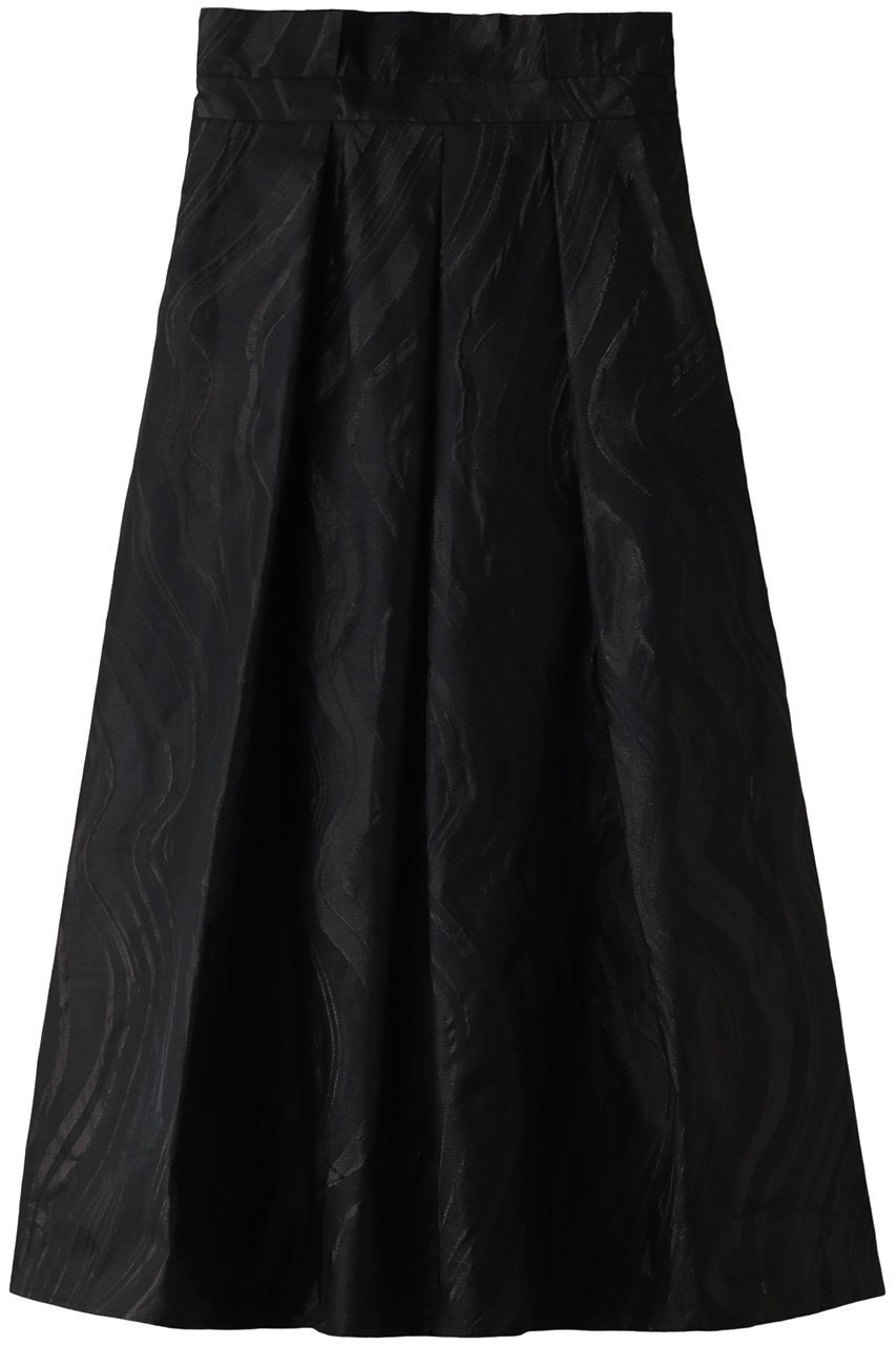 【デパリエ/DEPAREILLE】のハイウエストジャガードスカート インテリア・キッズ・メンズ・レディースファッション・服の通販 founy(ファニー) 　ファッション　Fashion　レディースファッション　WOMEN　スカート　Skirt　ロングスカート　Long Skirt　イタリア　パーティ　フレア　ロング　ブラック|ID: prp329100003693436 ipo3291000000024281939