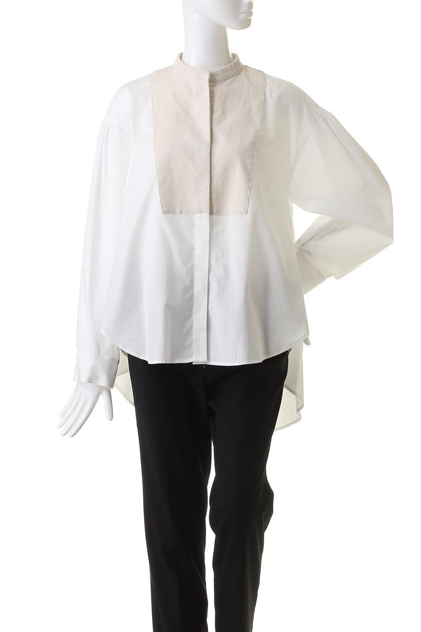【ミディウミソリッド/MIDIUMISOLID】のwide shirt with corduroy シャツ 人気、トレンドファッション・服の通販 founy(ファニー) 　ファッション　Fashion　レディースファッション　WOMEN　トップス・カットソー　Tops/Tshirt　シャツ/ブラウス　Shirts/Blouses　コーデュロイ　Corduroy　シンプル　Simple　スリーブ　Sleeve　ボトム　Bottom　ロング　Long　ワイド　Wide　A/W・秋冬　Aw・Autumn/Winter・Fw・Fall-Winter　other-2|ID: prp329100003693438 ipo3291000000031391664