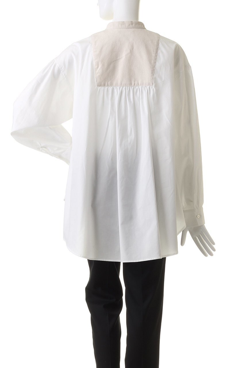 【ミディウミソリッド/MIDIUMISOLID】のwide shirt with corduroy シャツ 人気、トレンドファッション・服の通販 founy(ファニー) 　ファッション　Fashion　レディースファッション　WOMEN　トップス・カットソー　Tops/Tshirt　シャツ/ブラウス　Shirts/Blouses　コーデュロイ　Corduroy　シンプル　Simple　スリーブ　Sleeve　ボトム　Bottom　ロング　Long　ワイド　Wide　A/W・秋冬　Aw・Autumn/Winter・Fw・Fall-Winter　other-4|ID: prp329100003693438 ipo3291000000031391667
